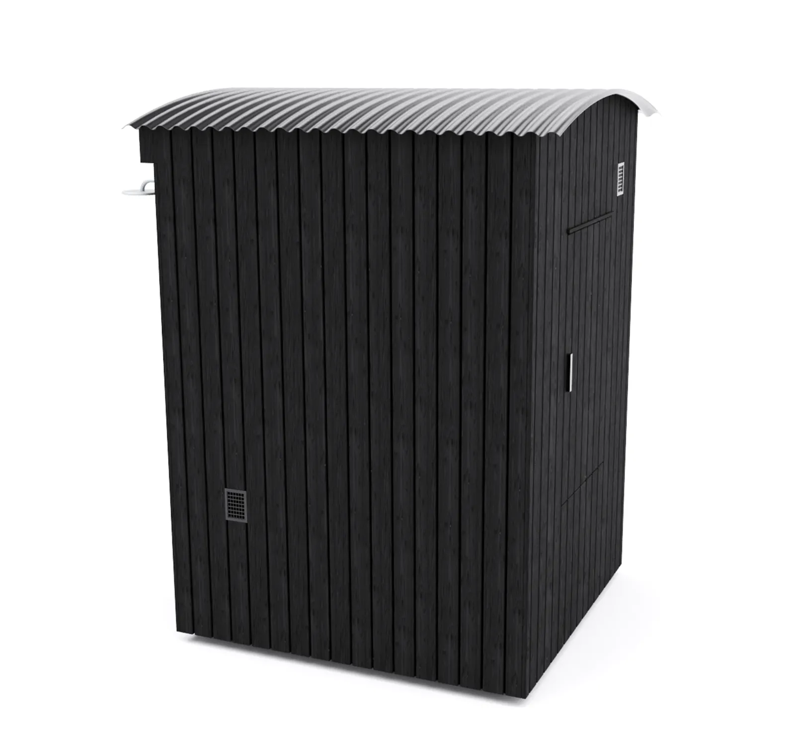 Rear view of Wildhut OHK 2 person garden sauna